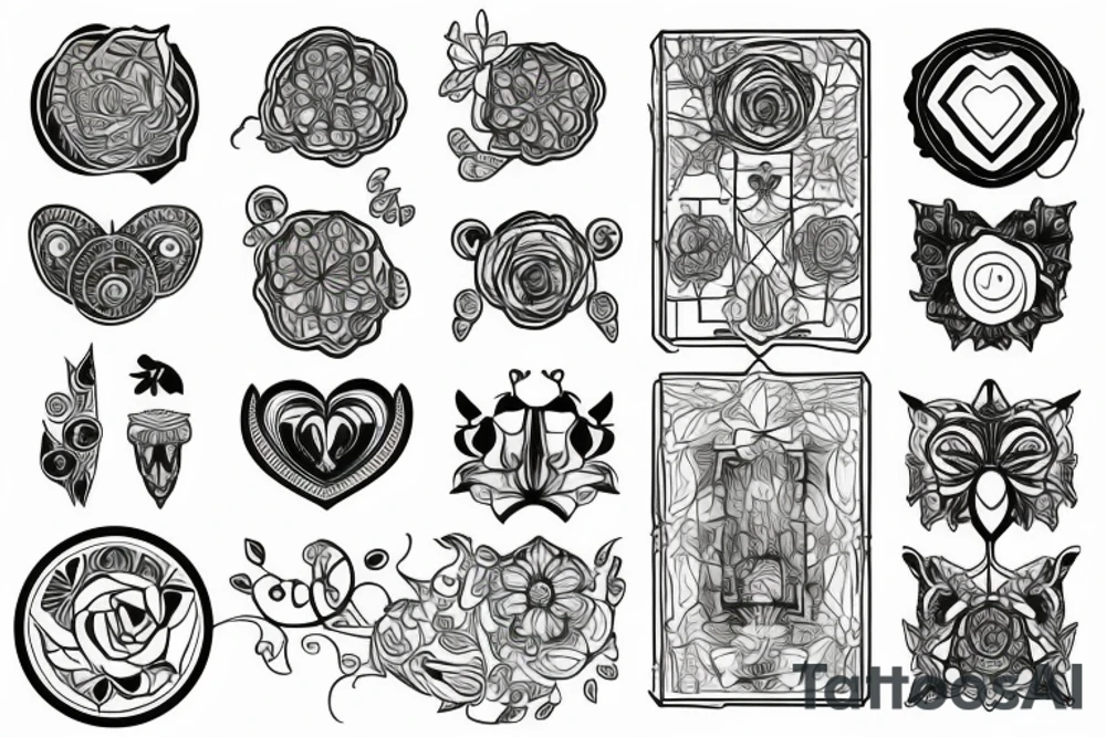 House glass tattoo idea