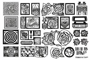 House glass tattoo idea