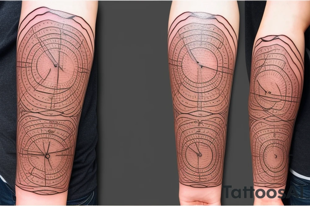 Hour glass running out of sand tattoo idea