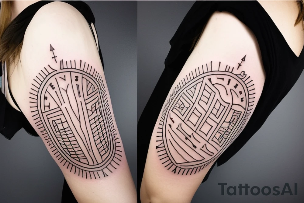 Hour glass running out of sand tattoo idea