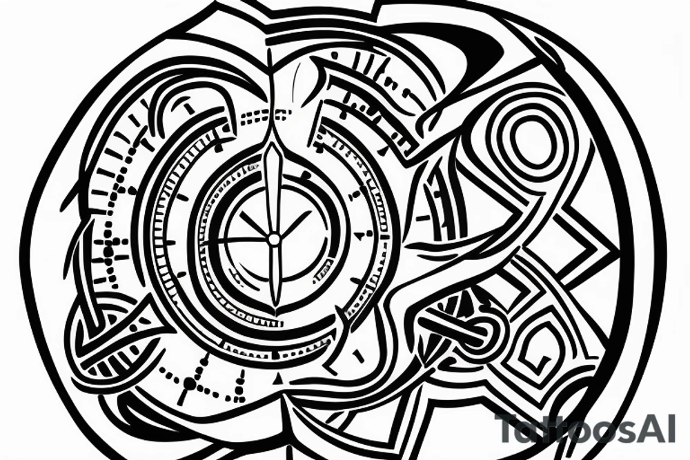 Hour glass running out of sand tattoo idea