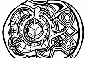 Hour glass running out of sand tattoo idea