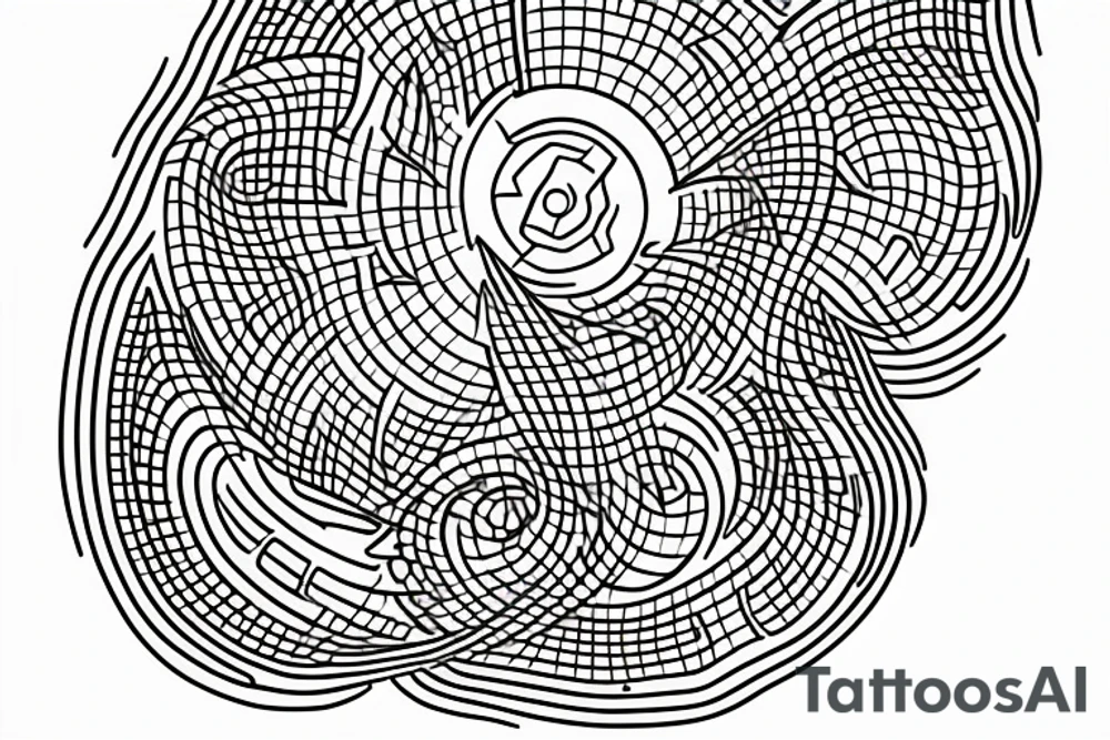 Hour glass running out of sand tattoo idea