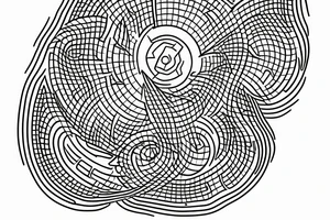 Hour glass running out of sand tattoo idea