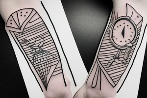 Hour glass running out of sand tattoo idea