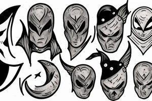 Moon knight tattoo idea