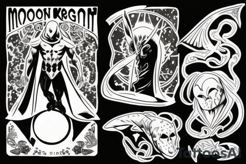 Moon knight tattoo idea