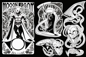 Moon knight tattoo idea