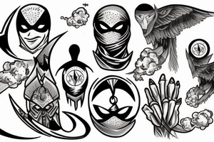 Moon knight tattoo idea