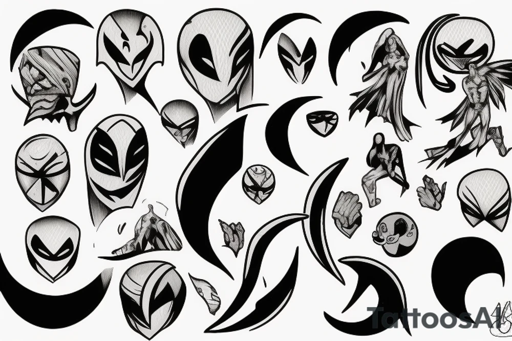 Moon knight tattoo idea