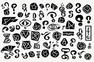 Question mark tattoo idea