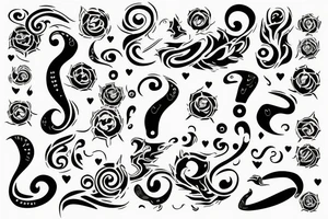 Question mark tattoo idea