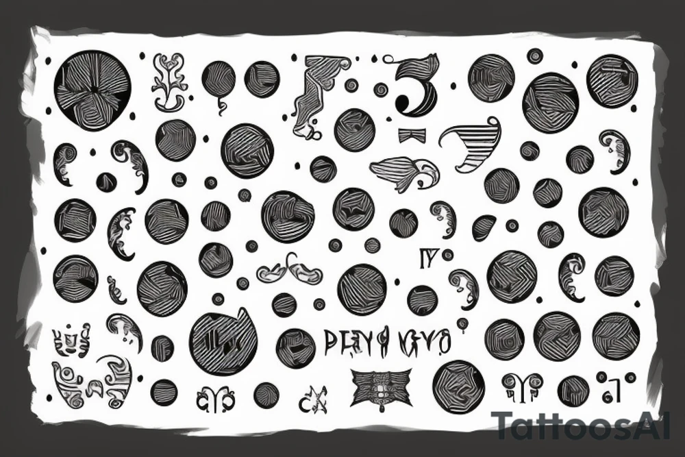 Question mark tattoo idea