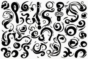Question mark tattoo idea
