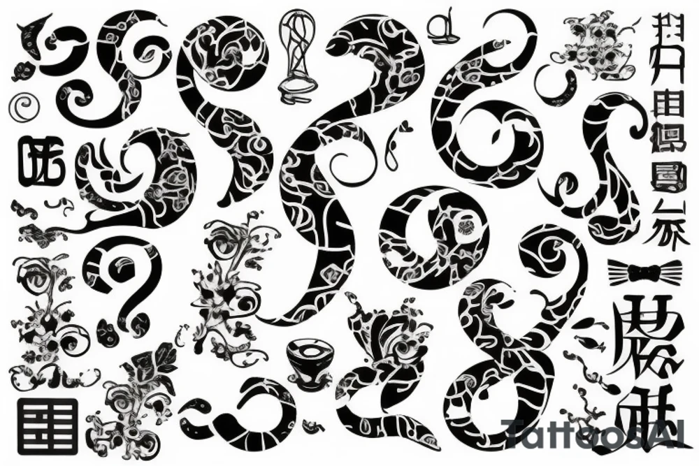 Question mark tattoo idea
