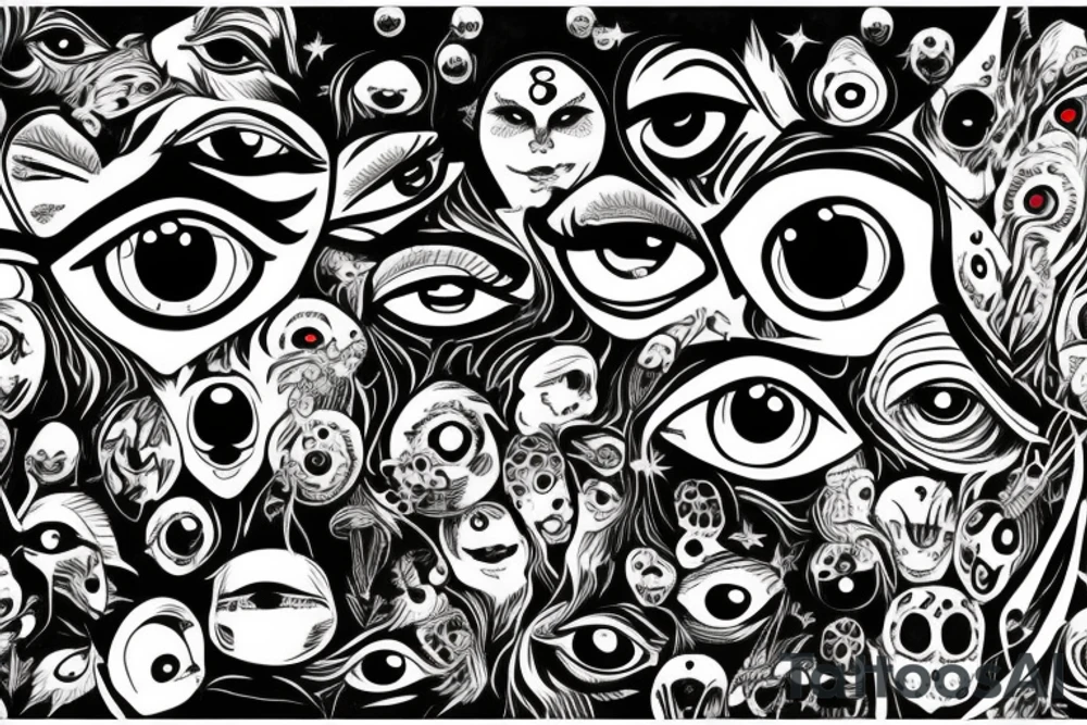 Eyes everywhere tattoo idea