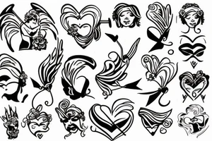 Blindfolded cupid tattoo idea