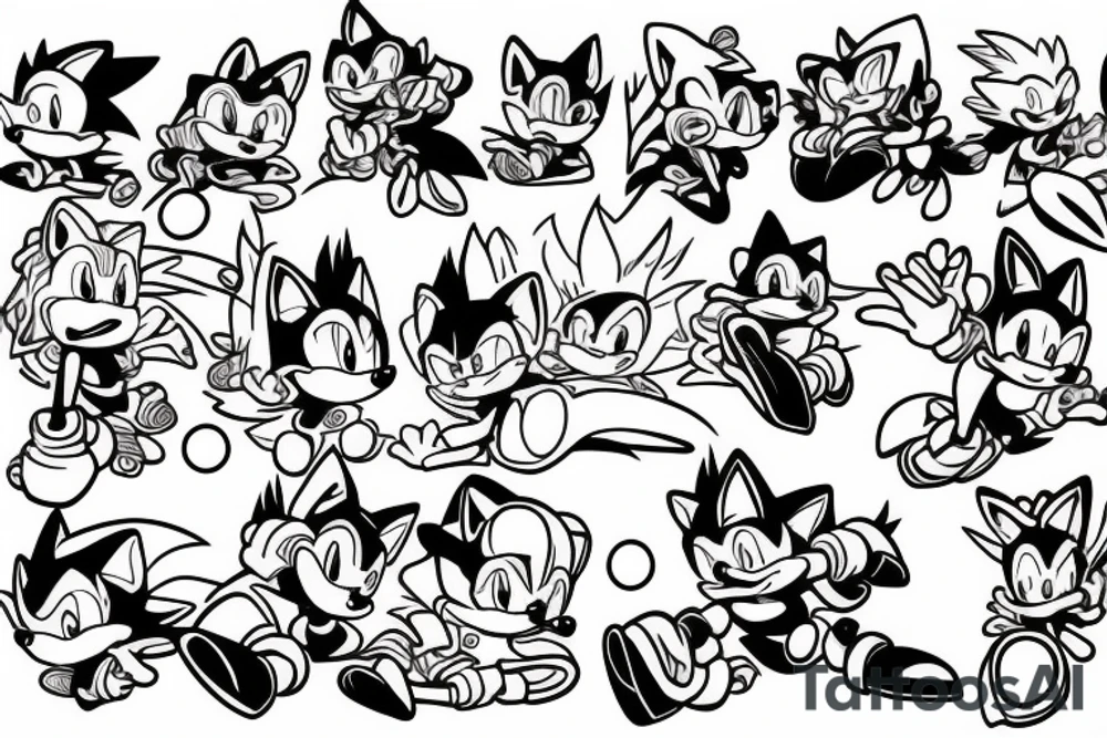 Sonic the hedgehog tattoo idea
