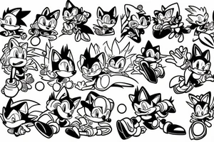 Sonic the hedgehog tattoo idea