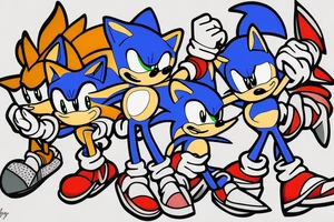 Sonic the hedgehog tattoo idea