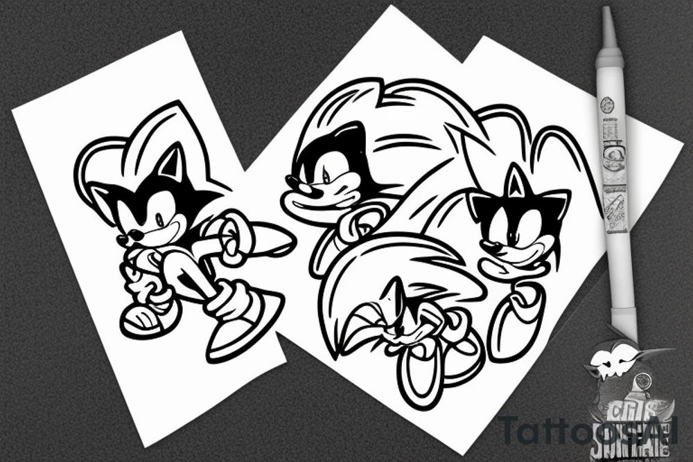 Sonic the hedgehog tattoo idea