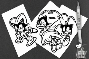 Sonic the hedgehog tattoo idea