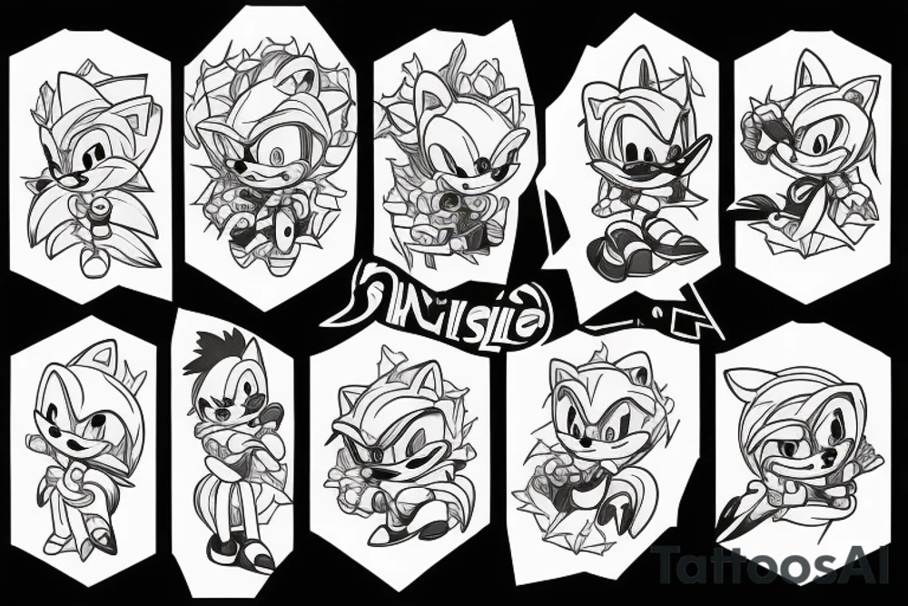 Sonic the hedgehog tattoo idea