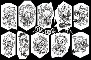 Sonic the hedgehog tattoo idea