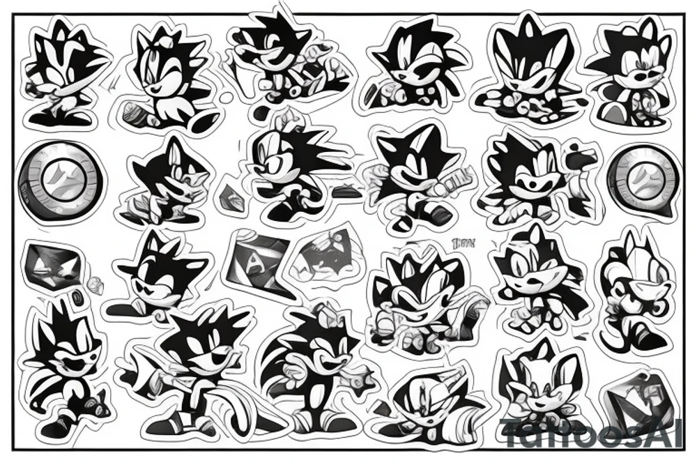 Sonic the hedgehog tattoo idea