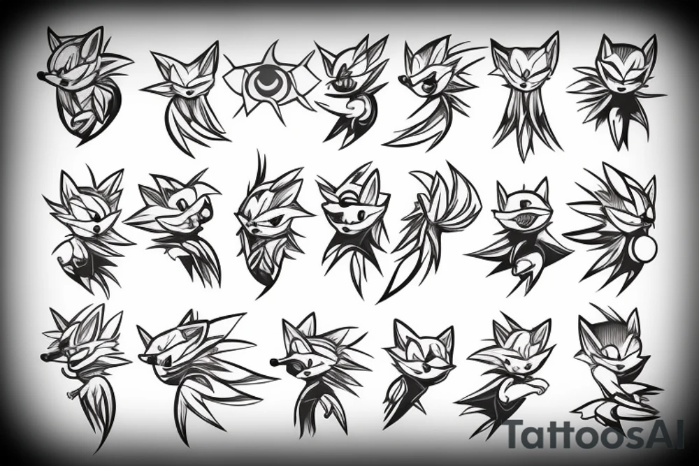 Sonic the hedgehog tattoo idea