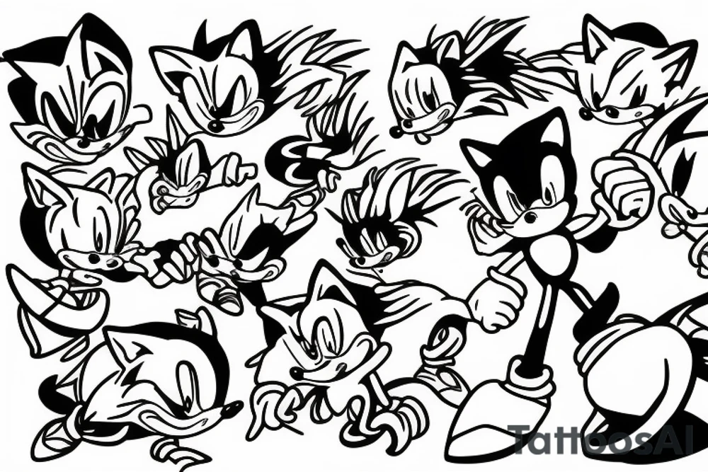 Sonic the hedgehog tattoo idea