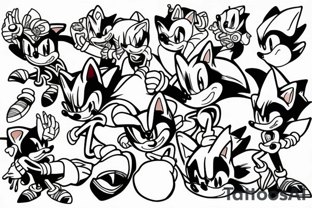 Sonic the hedgehog tattoo idea
