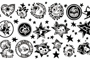 Family stars love tattoo idea