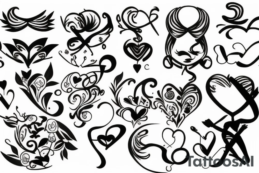 Blindfolded cupid tattoo idea