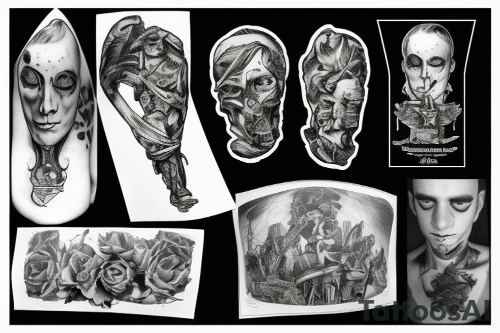 fallen soldier memorial with surreal elements tattoo idea fallen soldier memorial with surreal elements tattoo idea