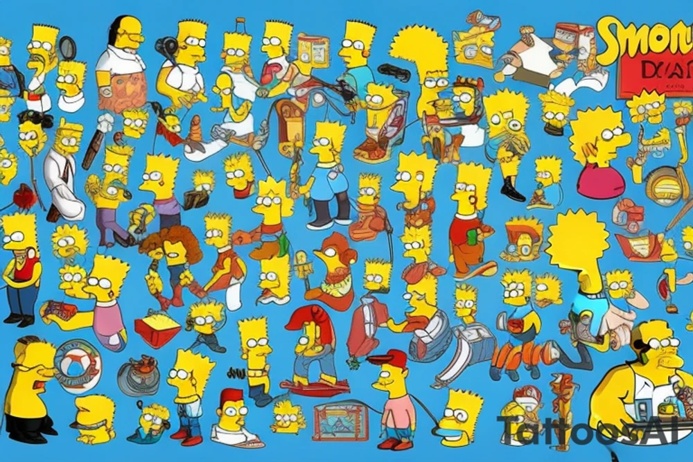 the simpsons tattoo idea