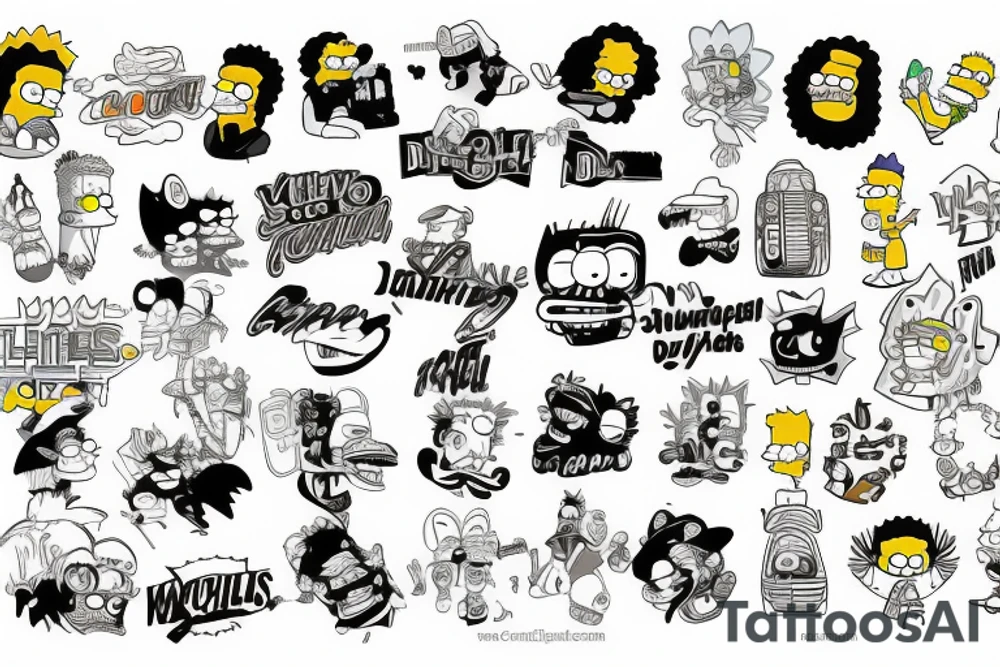the simpsons tattoo idea