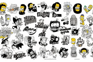 the simpsons tattoo idea