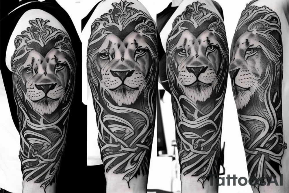 Lion cubs tattoo tattoo idea