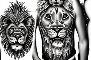 Lion cubs tattoo tattoo idea