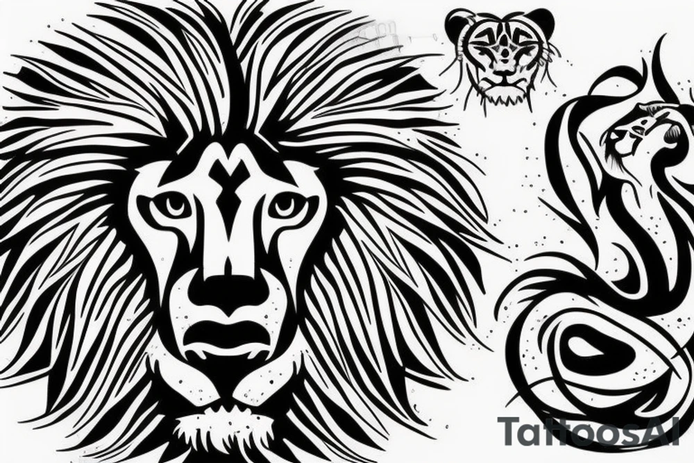 Lion tattoo tattoo idea