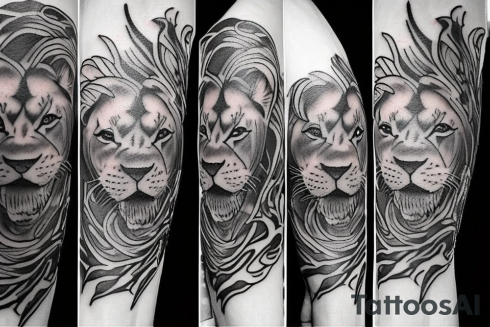 Lion tattoo tattoo idea