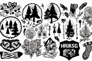 hiking tattoo idea