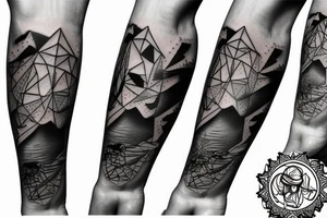 hiking tattoo idea