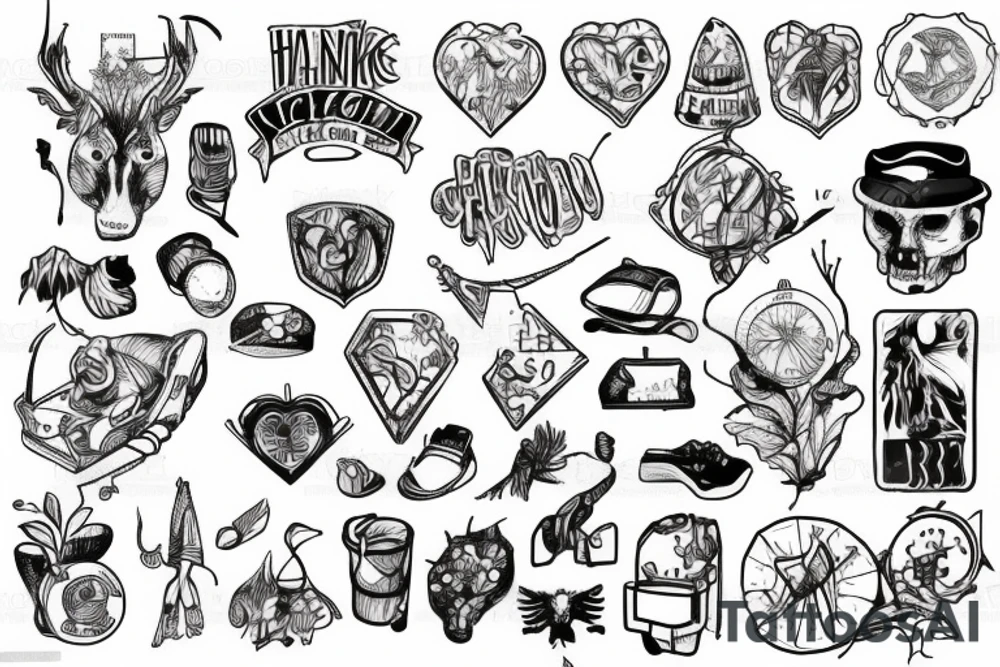 hiking tattoo idea