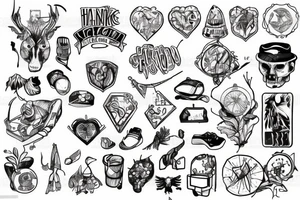 hiking tattoo idea