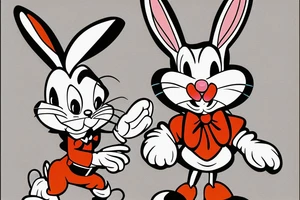 Bugs Bunny: The iconic "wascally wabbit" is known for his mischievous personality and classic catchphrase, "What's up, doc?" tattoo idea