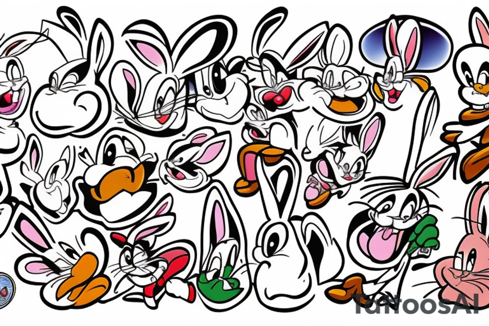 bugs bunny on drugs tattoo idea