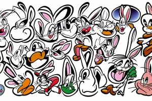 bugs bunny on drugs tattoo idea