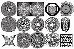 sacred geometry tattoo idea